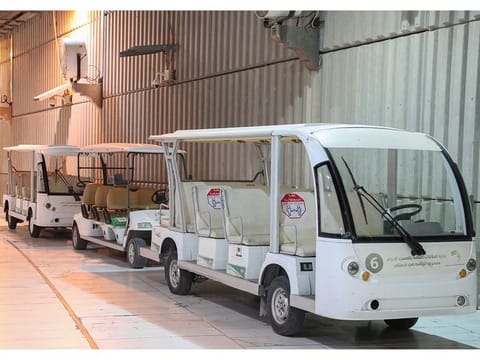 The new carts introduced to serve worshippers in the Grand Mosque. 