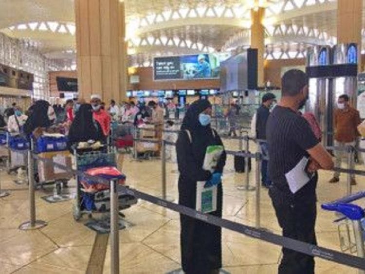 Indian expats at King Fahad International Airport in Riyadh 
