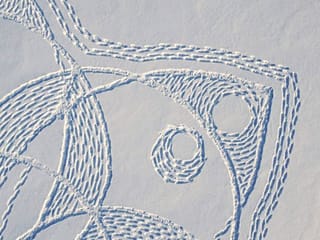 Photos: Flurry of interest for Finnish snow art work