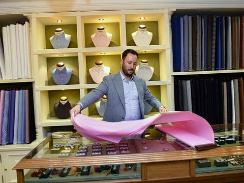 Aiming for the best cut... Gary Sweeney of Ascots & Chapels insists that some businesses are better off being tradition bound.