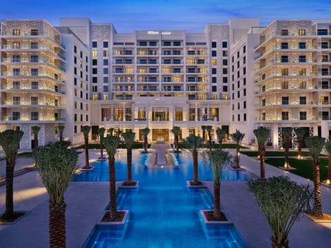 All set for opening day is the Hilton Abu Dhabi Yas Island. Another two hotels are scheduled to open at Yas Bay development this year itself.