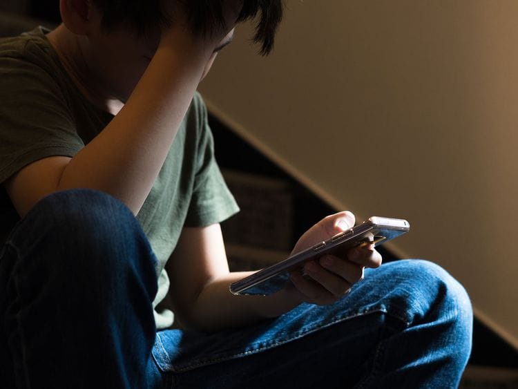 STOCK social media cyberbully depression