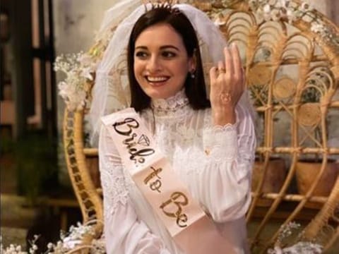 Dia Mirza as the bride to be