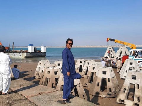 Pakistan officials have installed nearly 330 modular blocks of the artificial reef in Gwatar Bay of Balochistan to improve marine life. 