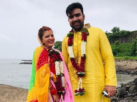Sandeep Nahar and his wife Kanchan Sharma.