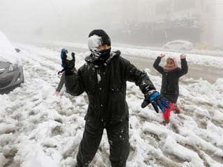 Photos: Heavy snowfall, gales as winter storm hits Middle East