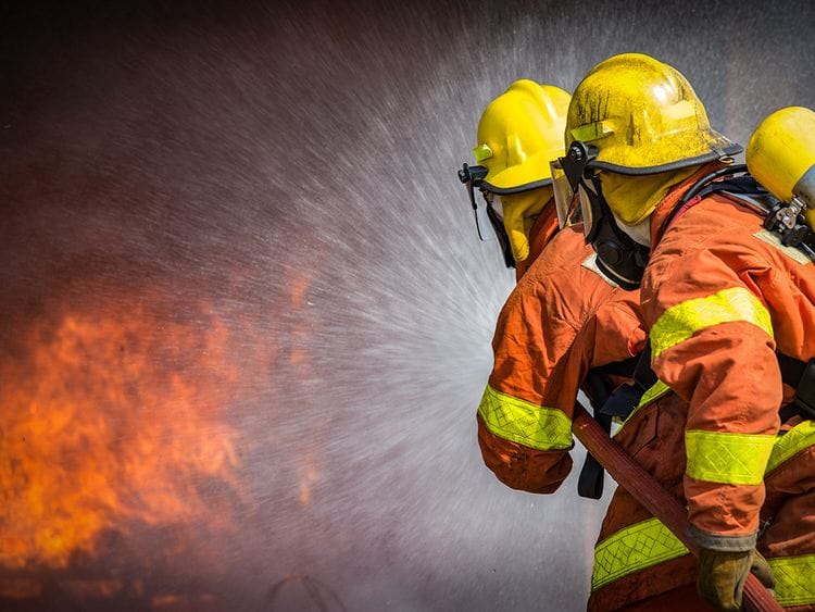 Stock Fire Firefighter