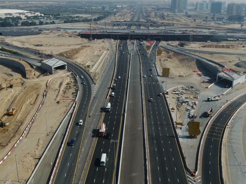 Upon completion, the project will double the road’s capacity from 6,000 to 12,000 vehicles per hour in each direction.
