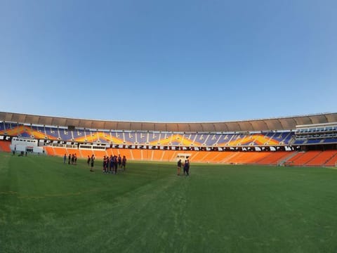 India and England are training at the Motera Stadium