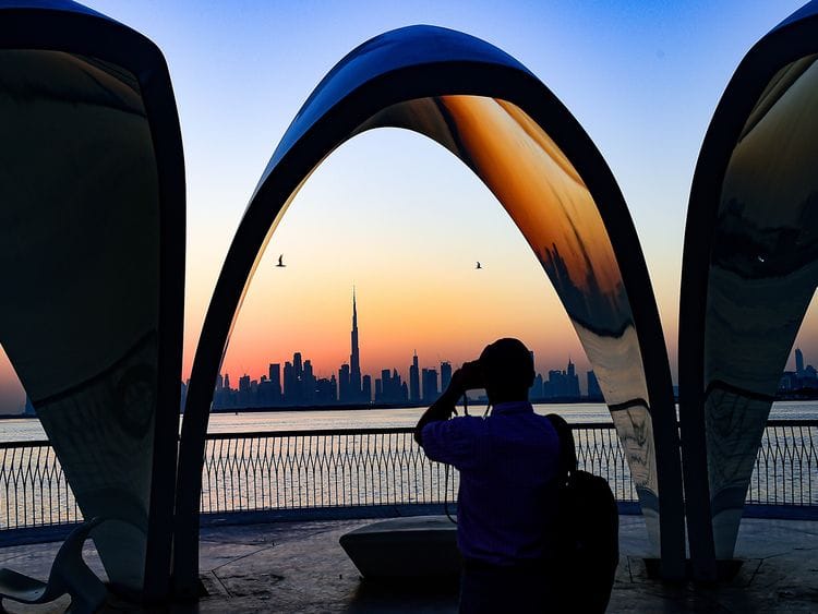 Stock Dubai Skyline 