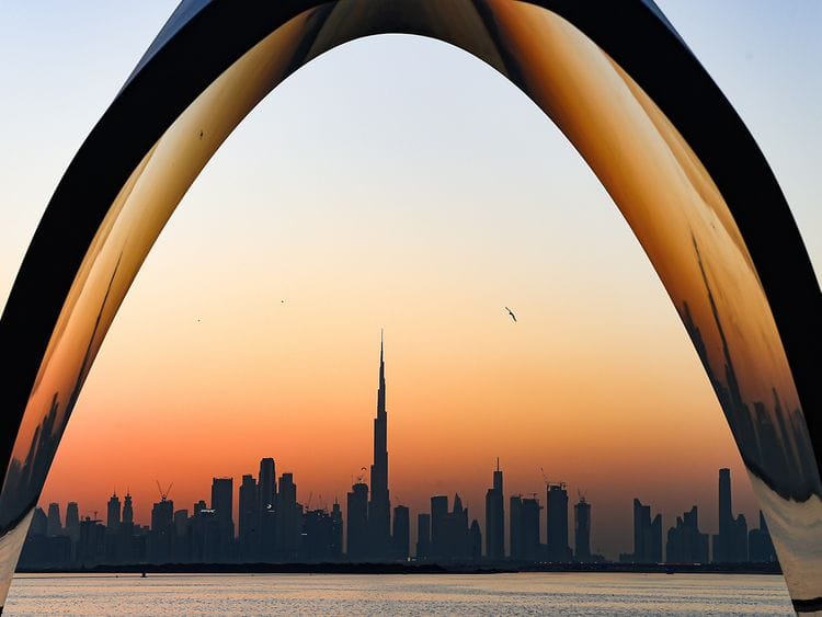 Stock Dubai Skyline