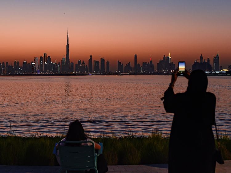 Stock Dubai Skyline