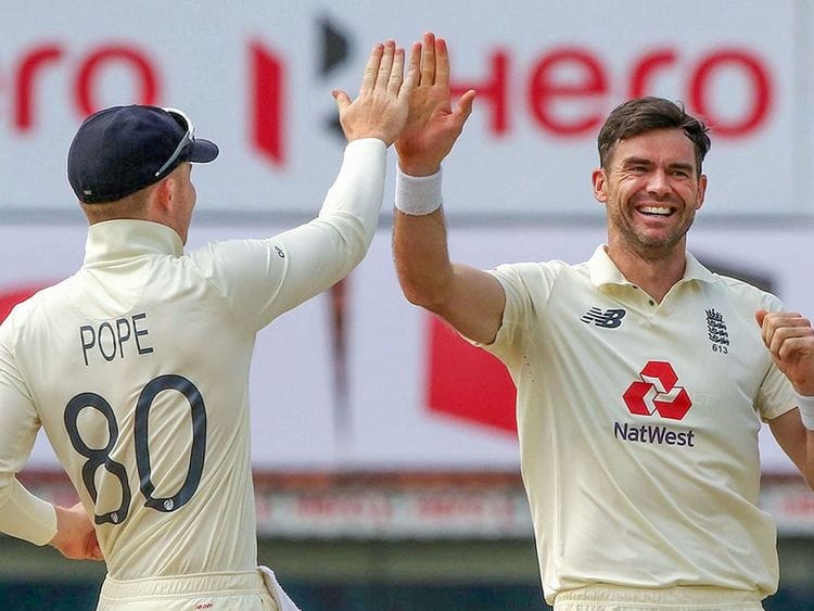 England's James Anderson
