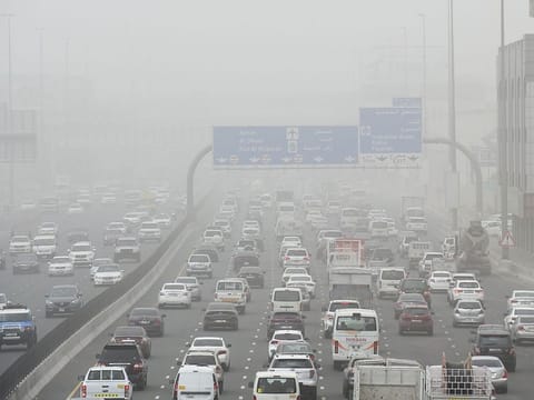 Dusty weather in Dubai and Sharjah