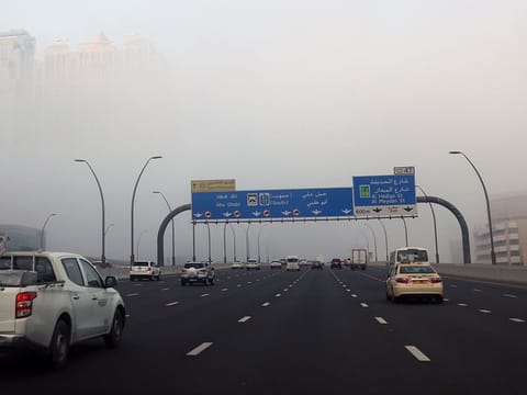 Fog in Dubai