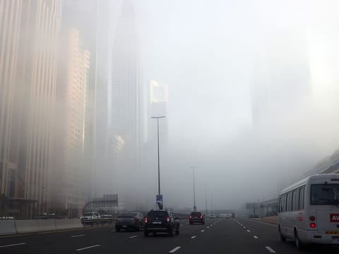 Fog in Dubai