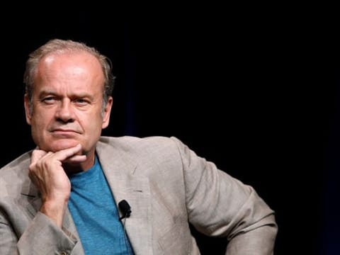 Cast member Kelsey Grammer listens to a reporter's question at the Starz session for "Boss" at the Summer Television Critics Association Cable Press Tour in Beverly Hills, California July 29, 2011.