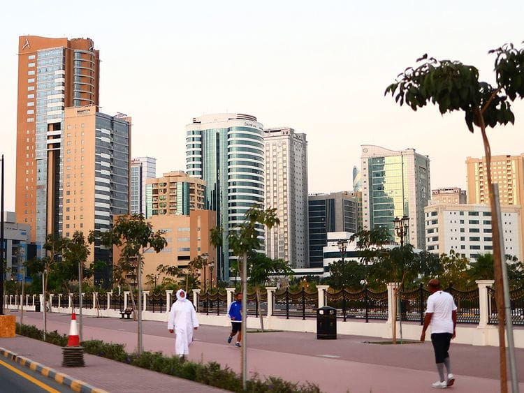 Stock Fujairah skyline