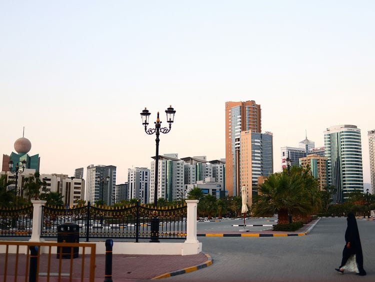 Stock Fujairah skyline
