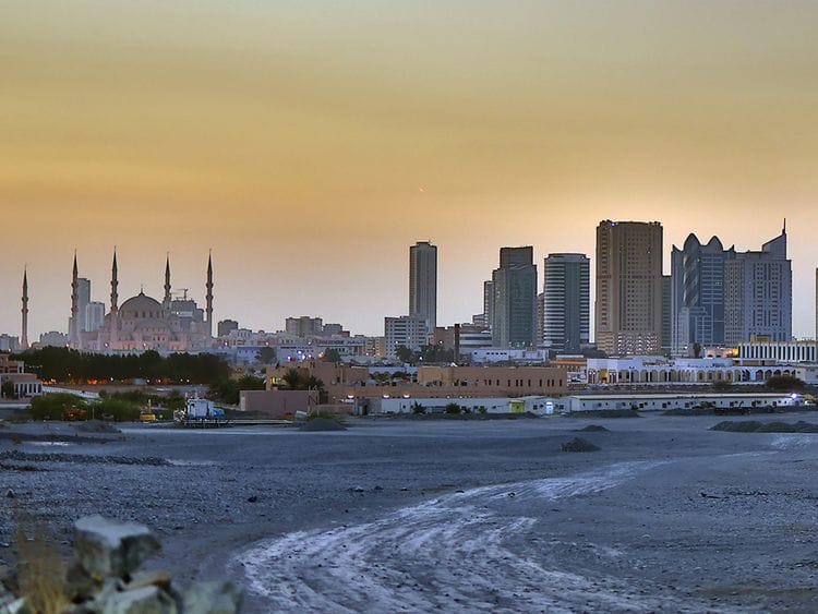 Stock Fujairah skyline