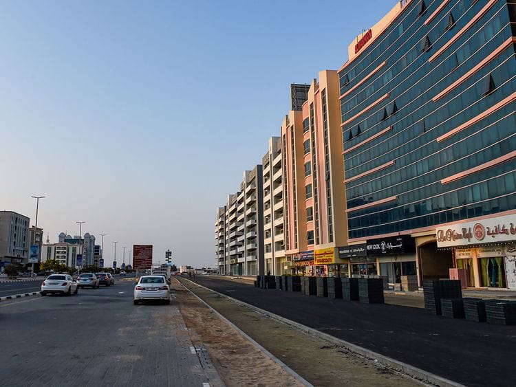 Stock Umm Al Quwain UAQ skyline