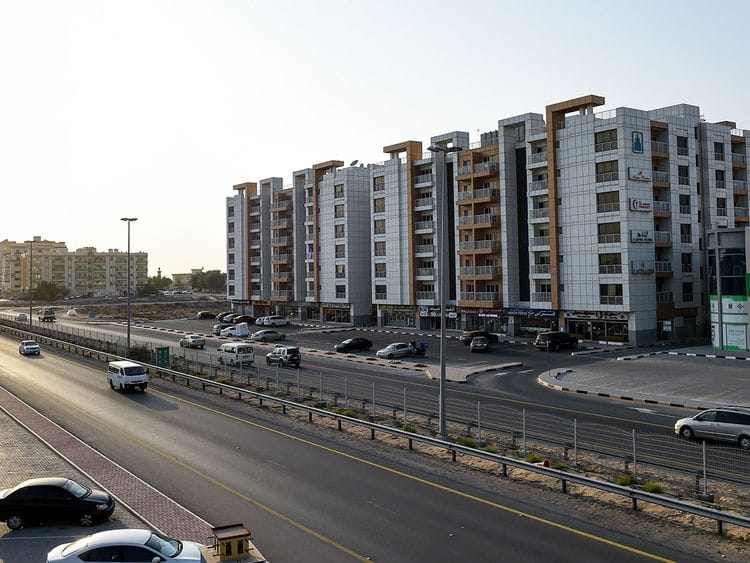 Stock Umm Al Quwain UAQ skyline