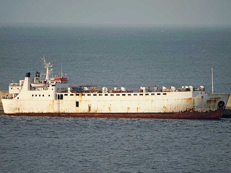 Livestock ship "Kharim Allah" Spanish cattle