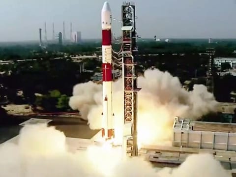 ISRO's PSLV-C51 carrying Amazonia-1 and 18 other satellites lifts off from Satish Dhawan Space Centre in Sriharikota on Sunday, February 28, 2021. 