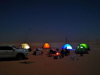 
Photos: Gulf News reader shares pictures of family's desert safari in Al Quaa Milky Way Spot in Abu Dhabi 
