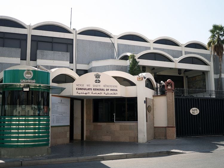 Stock Indian consulate Dubai
