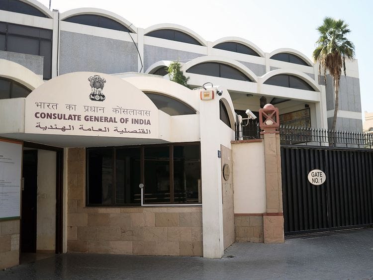 Stock Indian consulate Dubai
