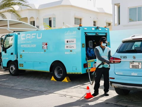 The CAFU top up... Its partnership with ekar will ensure that the self-drive fleet operator's vehicles will have instant access to fuel.