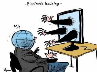 Cartoon: Electronic fraud, blackmail and extortion on rise