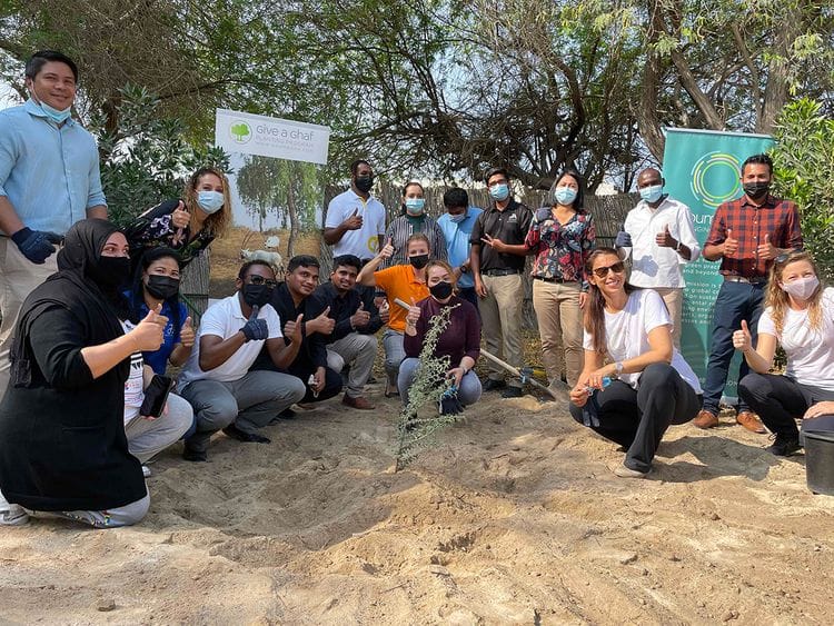 20 Ghaf saplings were planted in JA The Resort