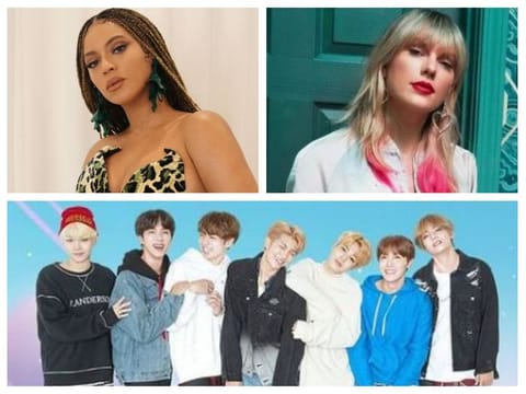 Beyonce, Taylor Swift, BTS