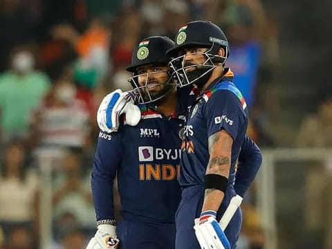 Left-hander Kishan, just 22, hit 56 off 32 balls before he fell to Adil Rashid's leg-spin. Kohli hit form after three ducks in his five previous innings to seal the match with a four and a six.