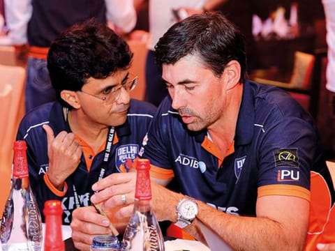 Anis Sajan with Stephen Fleming