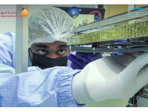 DMSat-1 will orbit Earth 14 times a day and will pass over the MBRSC ground station four to five times a day to receive new imaging orders and enable downloading of data.