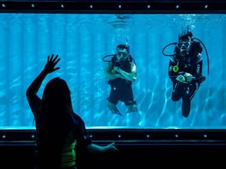 Look: Diving pool from shipping containers at Dubai's Dive Garage in Al Quoz 