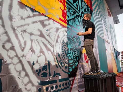 American street artist Shepard Fairey.