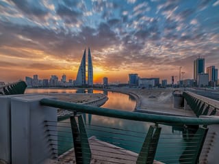 Manama city, Bahrain. The campaign comes as part of the new restrictions imposed by the Kingdom to stamp out a recent spike in COVID-19 infections. Initially imposed until June 25, authorities had extended the measures by one more week to July.