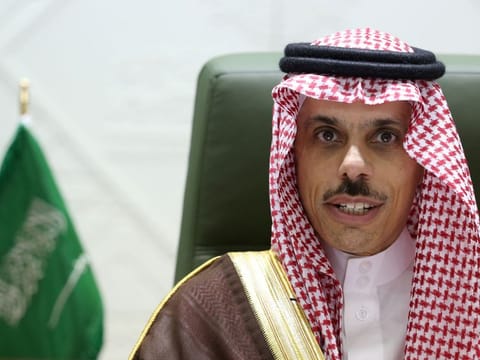 Saudi Arabia's Foreign Minister Prince Faisal bin Farhan 