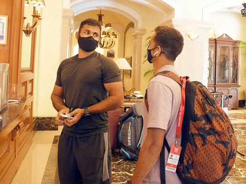 Kolkata Knight Riders players arrive for quarantine