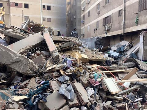The building collapsed early Saturday