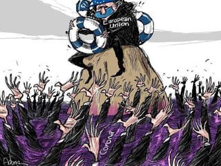 Cartoon: Europe jostles in COVID-19 vaccine race