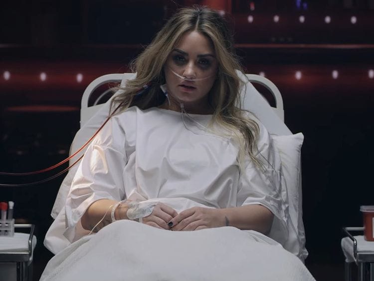 Demi Lovato in the music video for 'Dancing With the Devil'