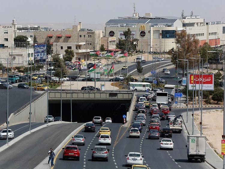 Stock Jordan skyline Amman