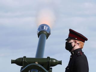 Photos: Gun salutes fired across UK to mark Prince Philip's death