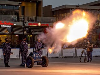 
Photos: Ramadan cannons in the UAE, a resounding tradition

