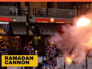 UAE Ramadan cannon fires every day to signal iftar time